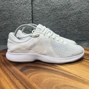 Nike Revolution 4 Women's‎ Running Shoes White Athletic Sneakers Lace Up Size 9
